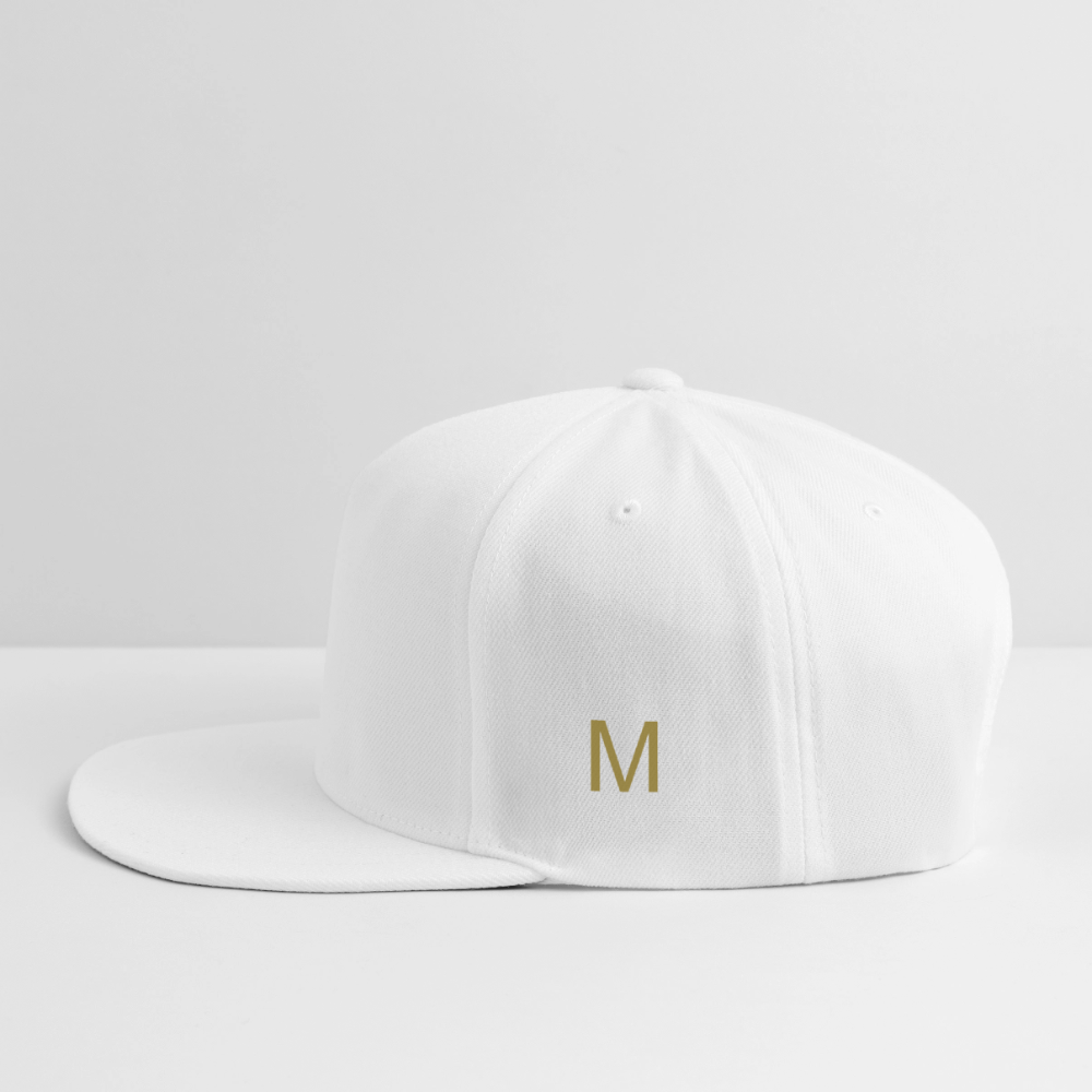 Snapback Baseball Cap OPULENCE AP - white