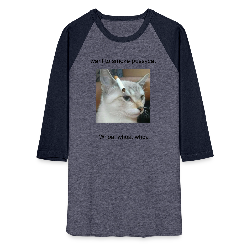 Baseball T-Shirt - heather blue/navy
