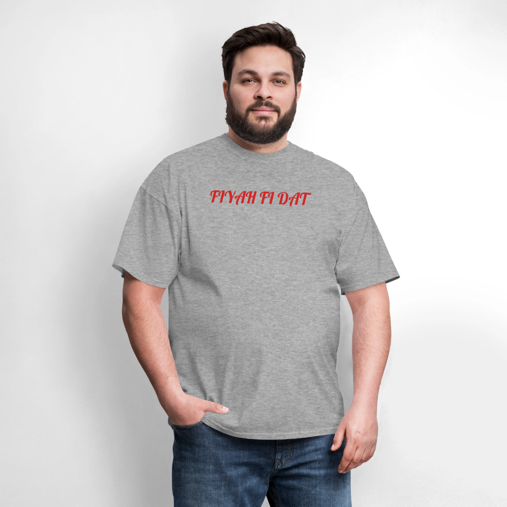 Men's T-Shirt | GILDAN 5000 FIYAH FI DAT - heather gray