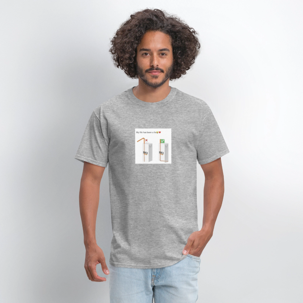 Men's T-Shirt | GILDAN 5000 DIFFRENT DRINK - heather gray