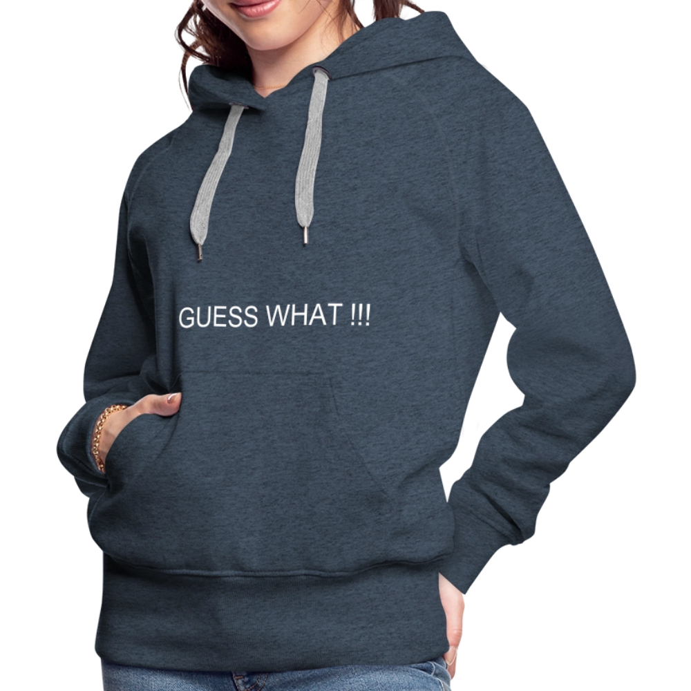Women’s Premium Hoodie I AM A BOSS OF MY OWN PATH - heather denim