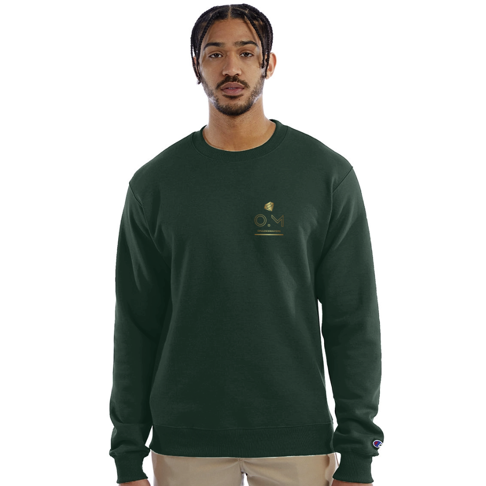 Champion Unisex Powerblend Sweatshirt  OM AP - Dark Green