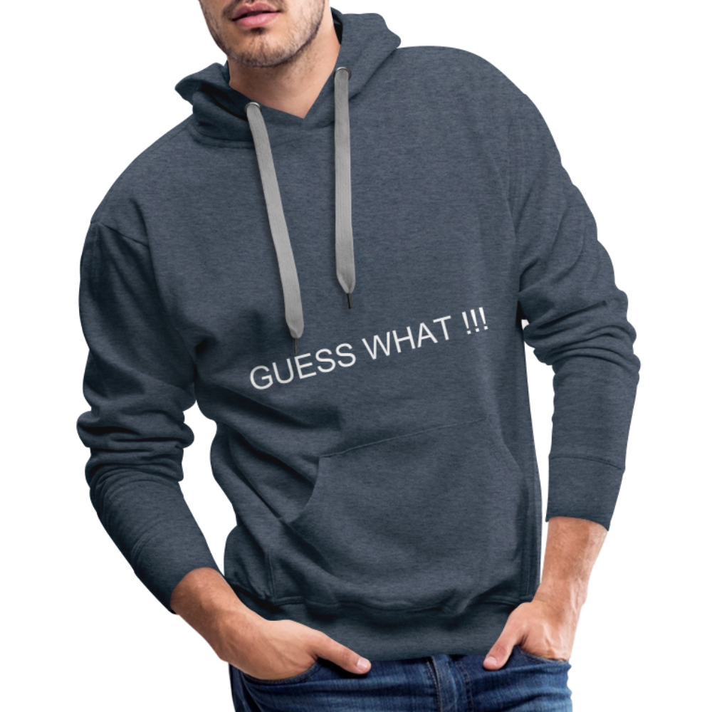 Men’s Premium Hoodie CHIN UP - heather denim