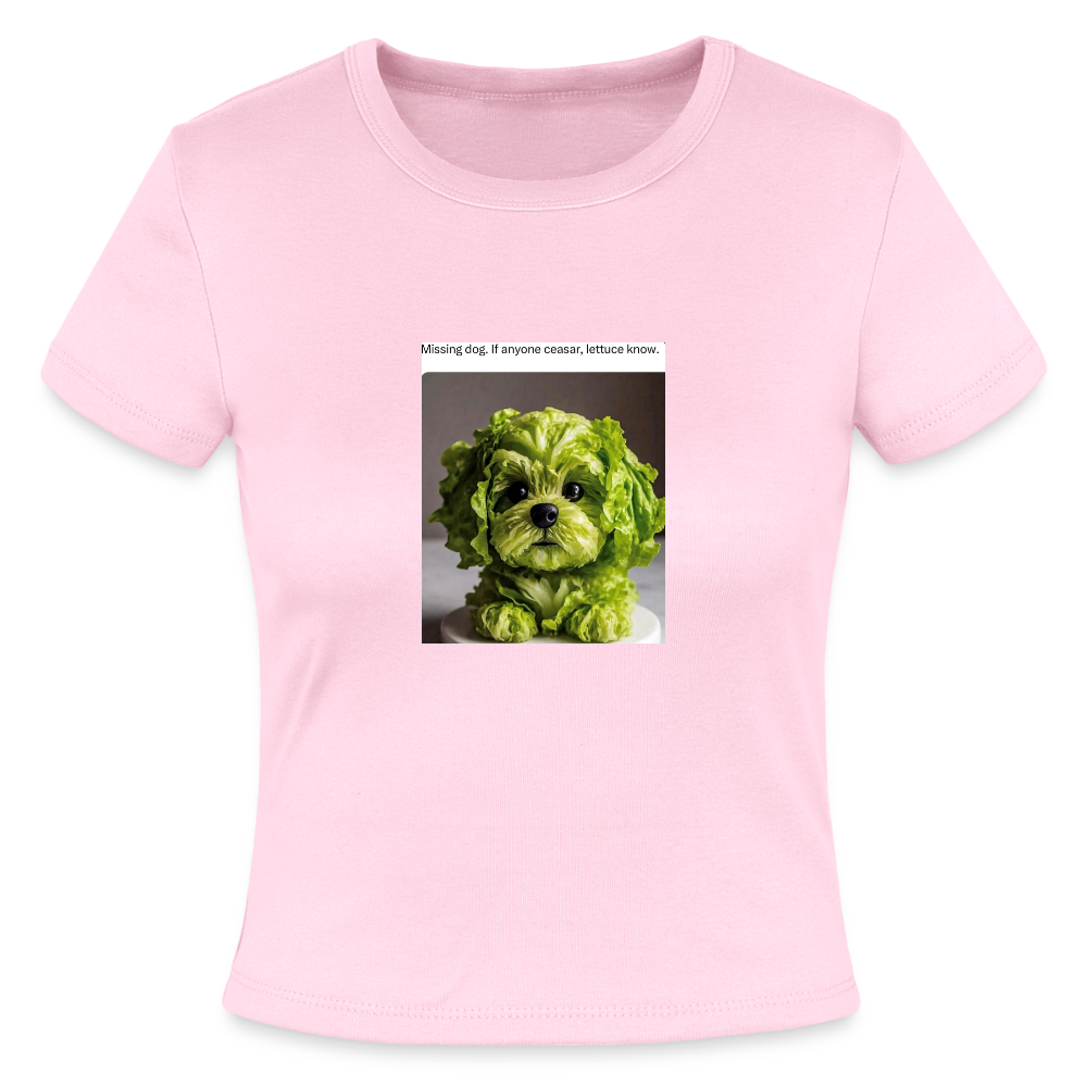 Ladies Micro Rib Baby Tee FLUFFY - pink