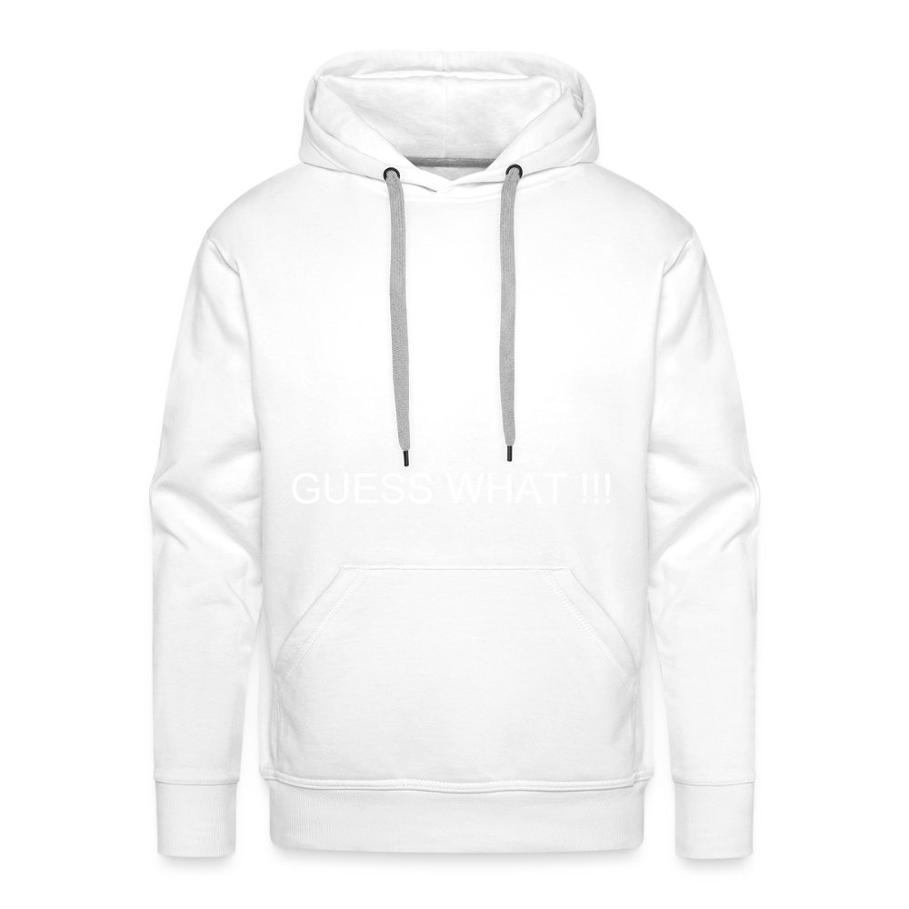 Men’s Premium Hoodie CHIN UP - white
