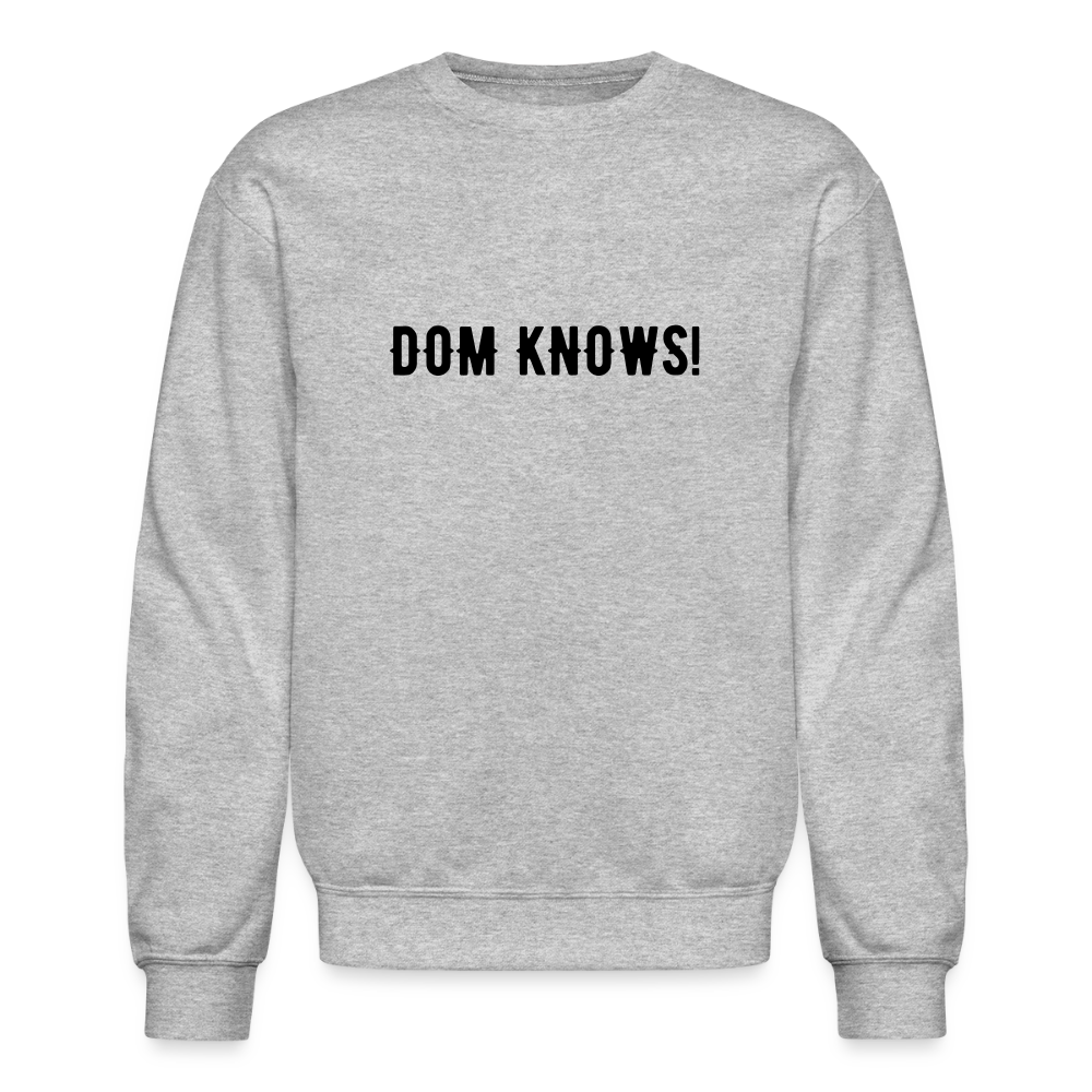 Crewneck Sweatshirt NOT PIZZA - heather gray