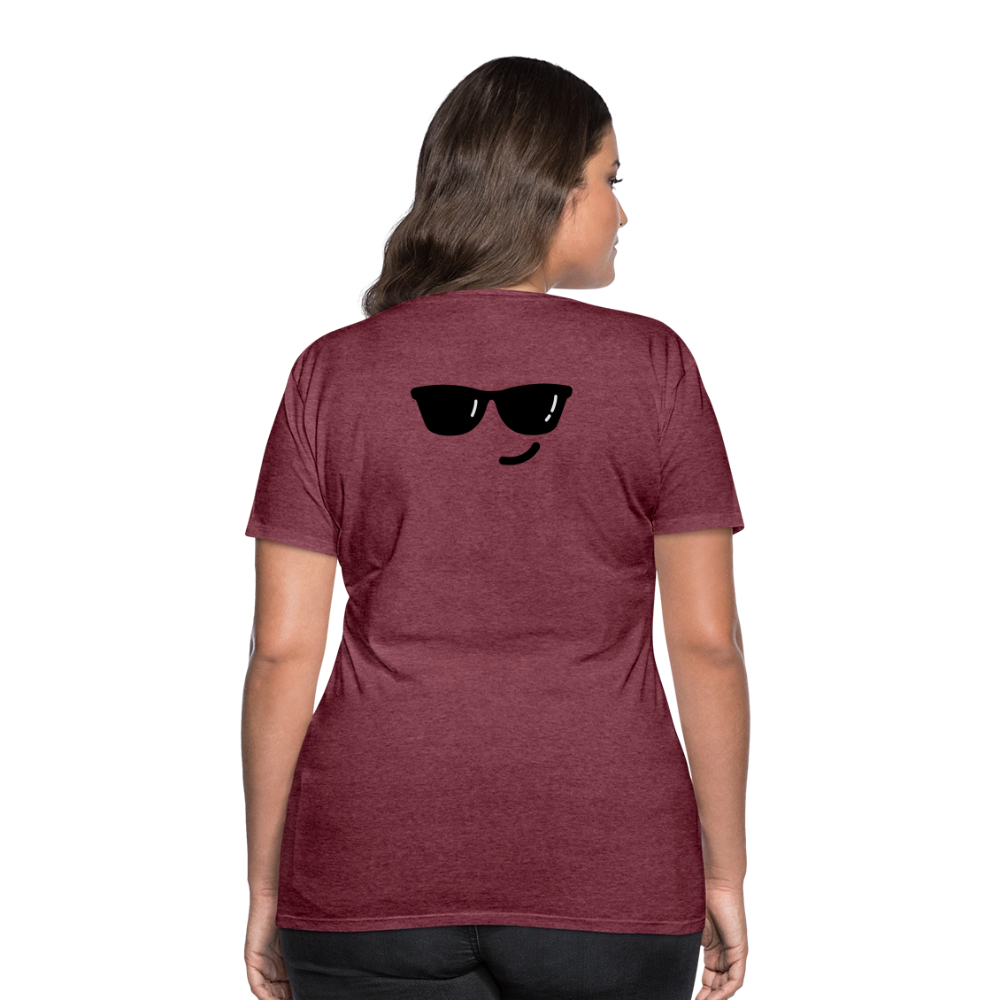 Women’s Premium T-Shirt WOMEN POWER - heather burgundy