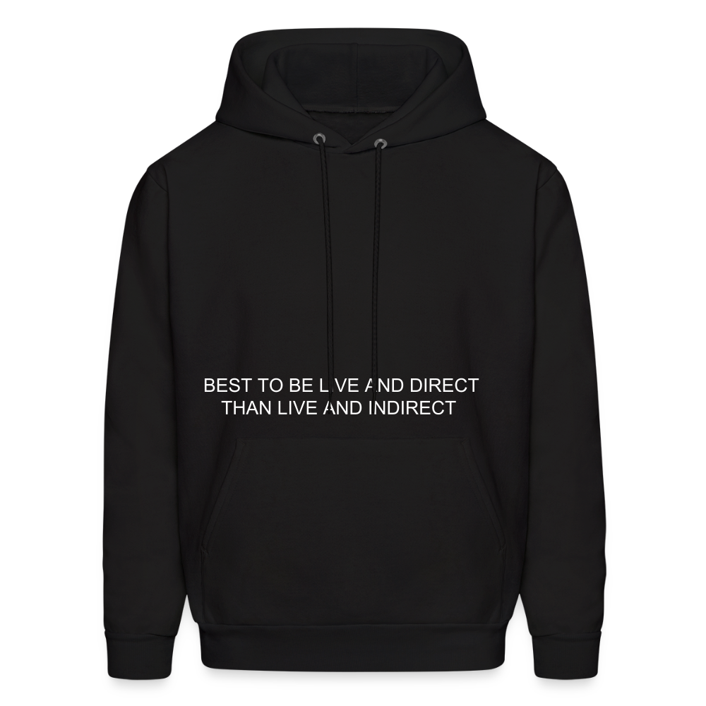 Men's Hoodie LIVE AND DIRECT - black