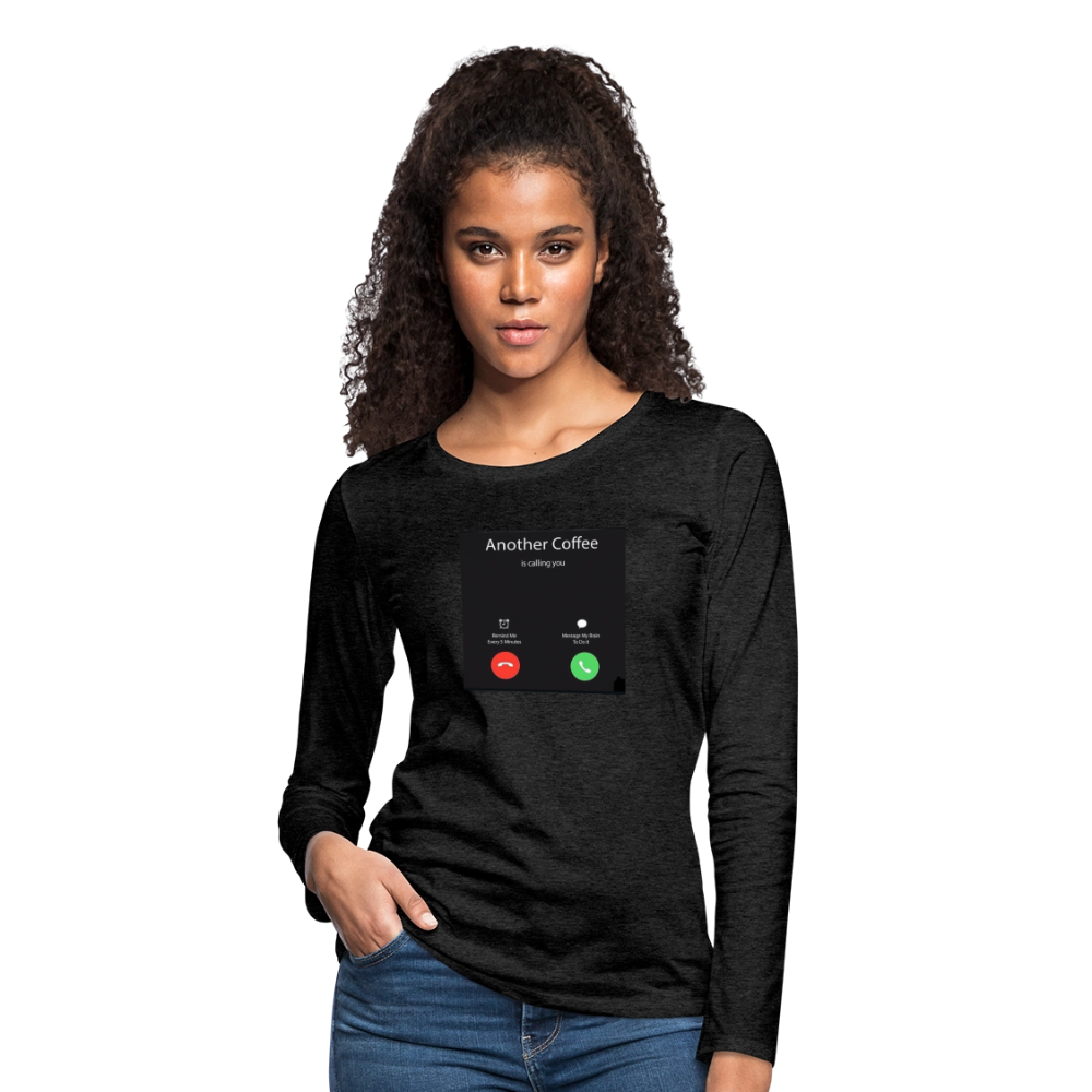 Women's Premium Long Sleeve T-Shirt coffee - charcoal grey