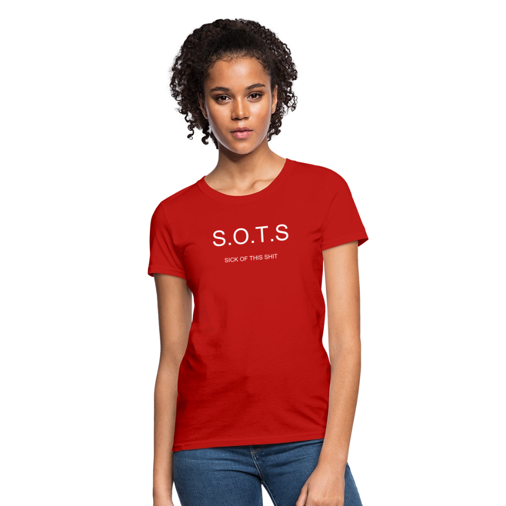 Women's T-Shirt S.O.T.S - red
