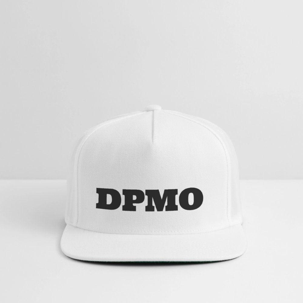 Snapback Baseball Cap DPMO - white
