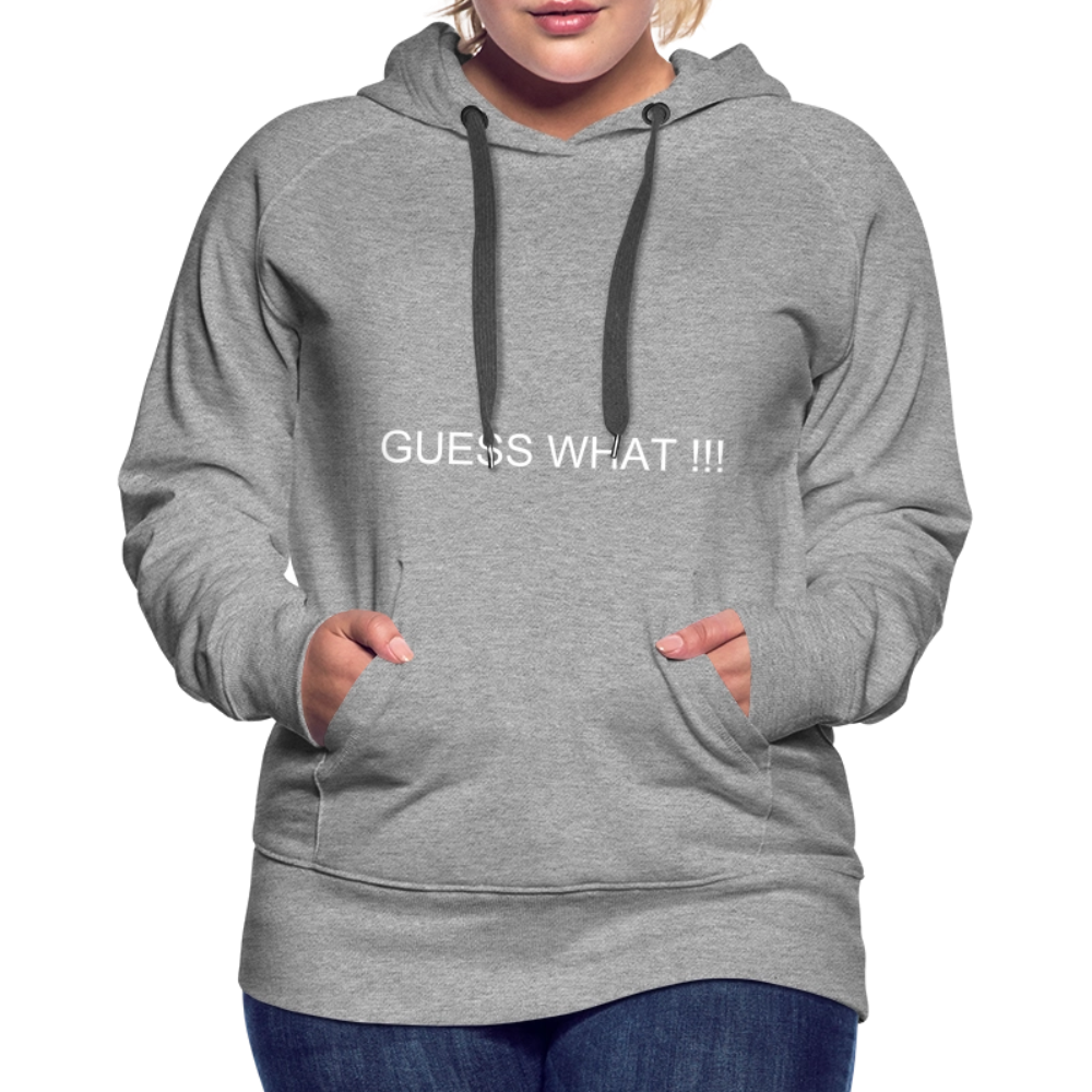Women’s Premium Hoodie I AM A BOSS OF MY OWN PATH - heather grey