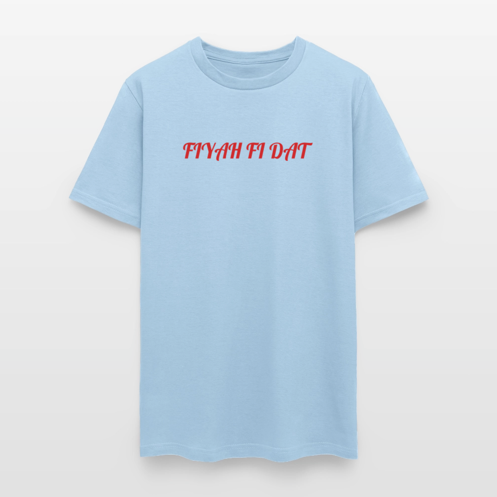 Men's T-Shirt | GILDAN 5000 FIYAH FI DAT - powder blue