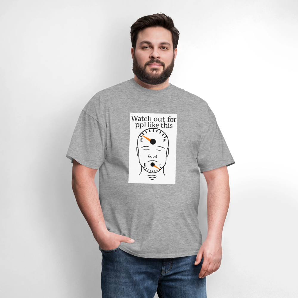 Men's T-Shirt | GILDAN 5000 EMPTY HEAD FULL MOUTH - heather gray