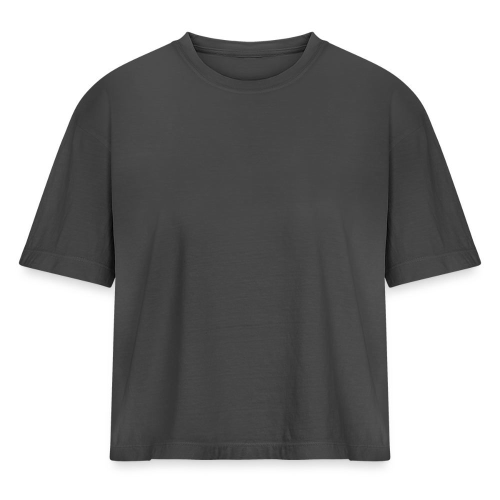 Women's Heavyweight Cropped T-Shirt - anthracite grey