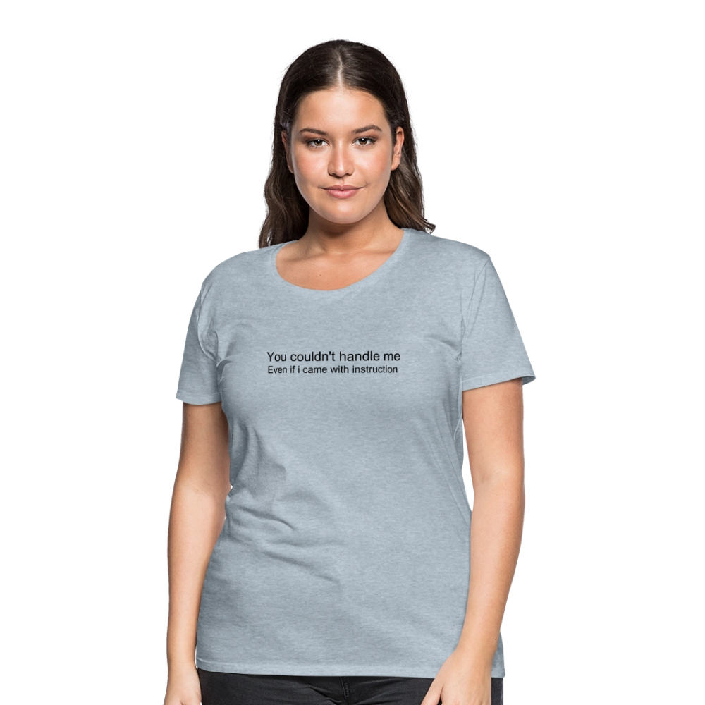 Women’s Premium T-Shirt WOMEN POWER - heather ice blue