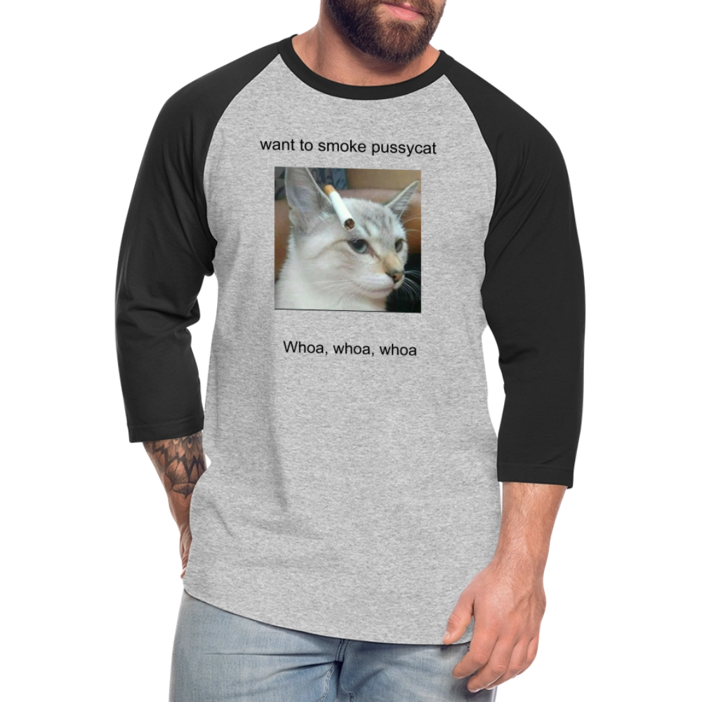 Baseball T-Shirt - heather gray/black