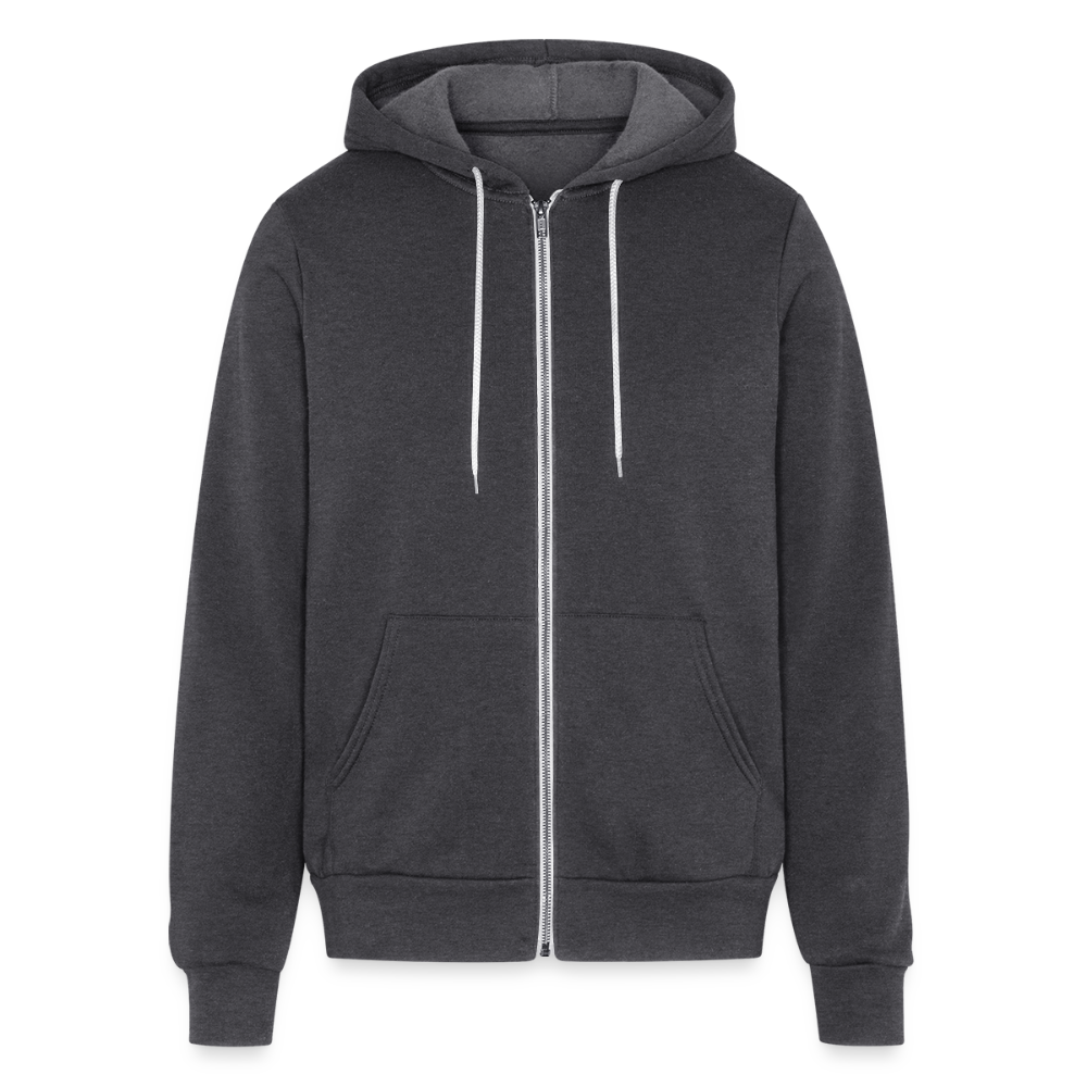 Bella + Canvas Unisex Full Zip Hoodie CAP - charcoal grey