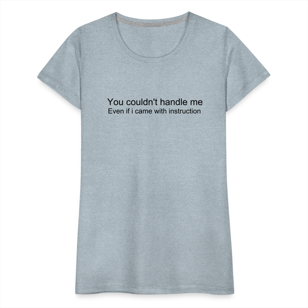 Women’s Premium T-Shirt WOMEN POWER - heather ice blue