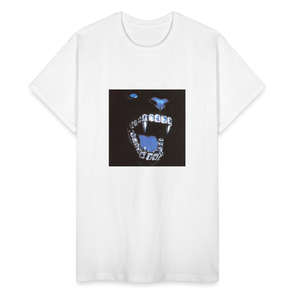 Gildan Ultra Cotton Adult T-Shirt bling bling teeth - white