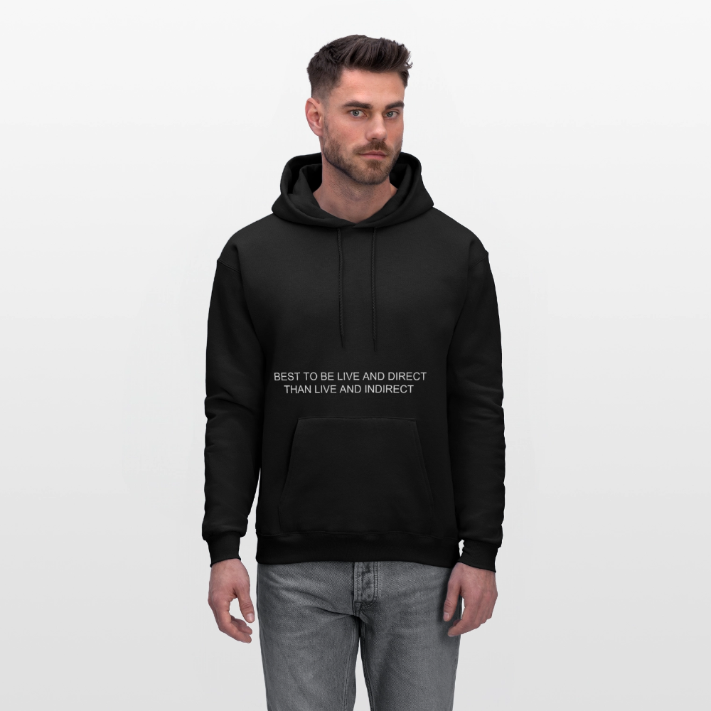 Men's Hoodie LIVE AND DIRECT - black