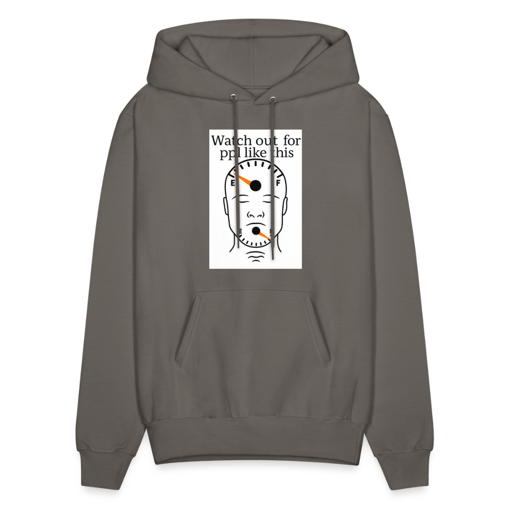 Men's Hoodie EMPTY HEADS FULL MOUTHS - asphalt gray