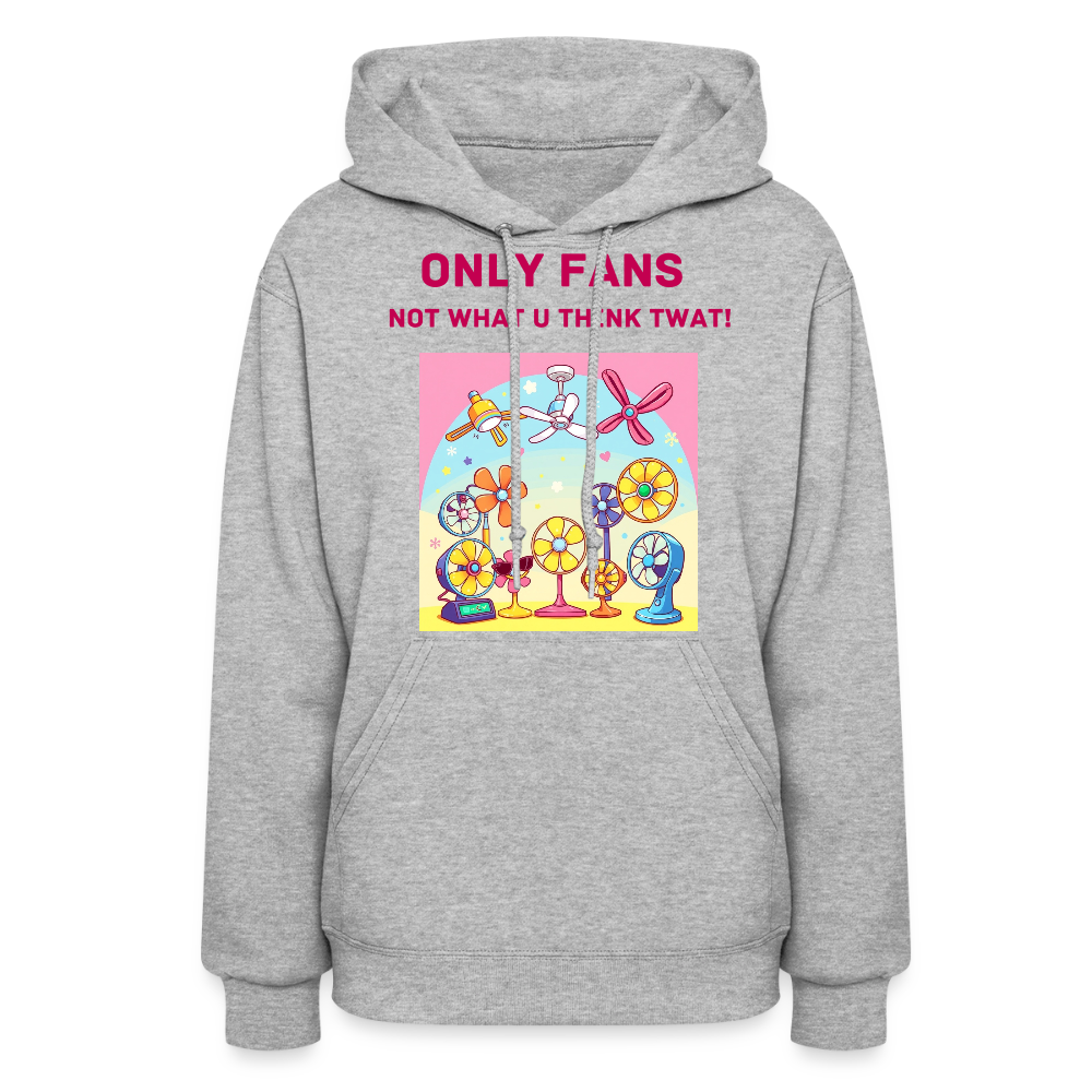 Women's Hoodie ONLY FANS - heather gray
