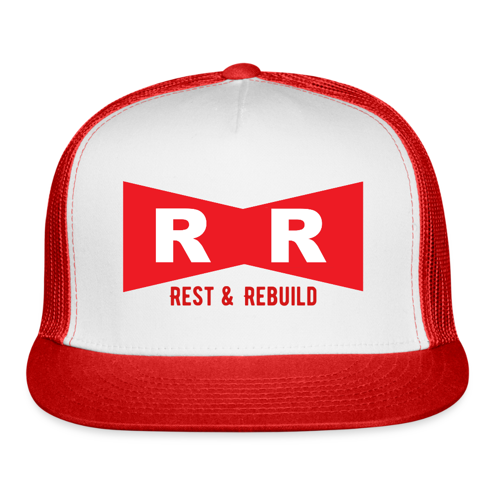Trucker Hat R&R REST & REBUILD - white/red