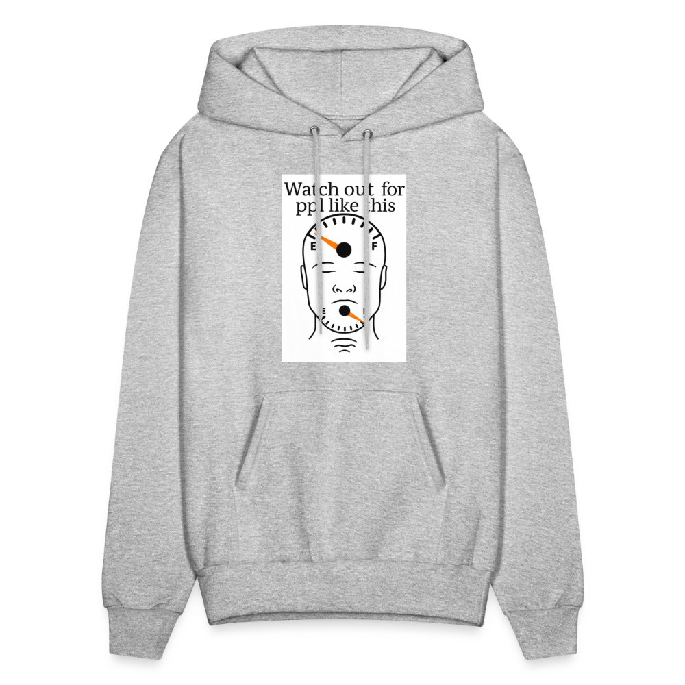 Men's Hoodie EMPTY HEADS FULL MOUTHS - heather gray