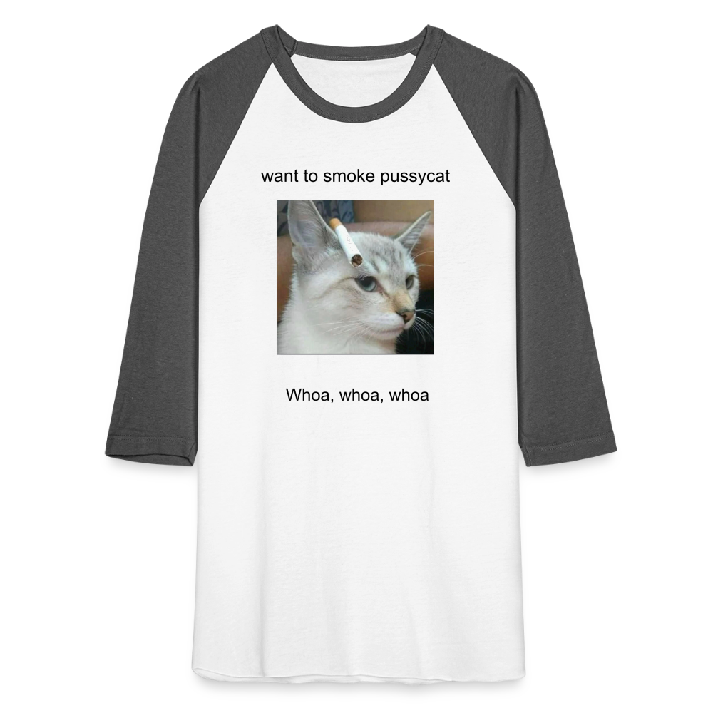 Baseball T-Shirt - white/charcoal