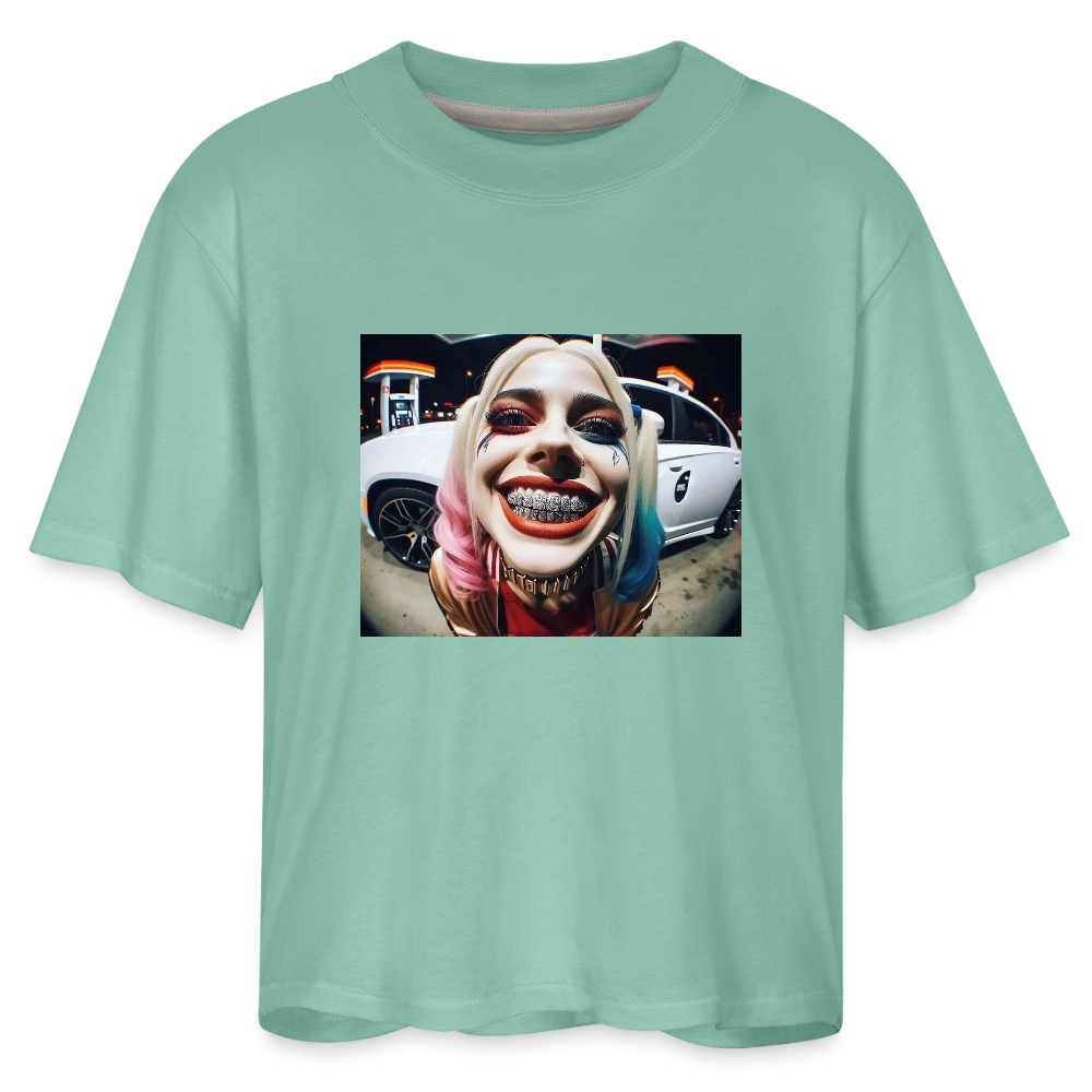 Women's Boxy Tee  BLING LING QUINN - saltwater