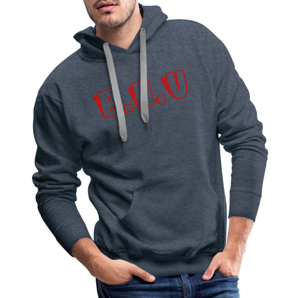 Men’s Premium Hoodie P.O.V - heather denim