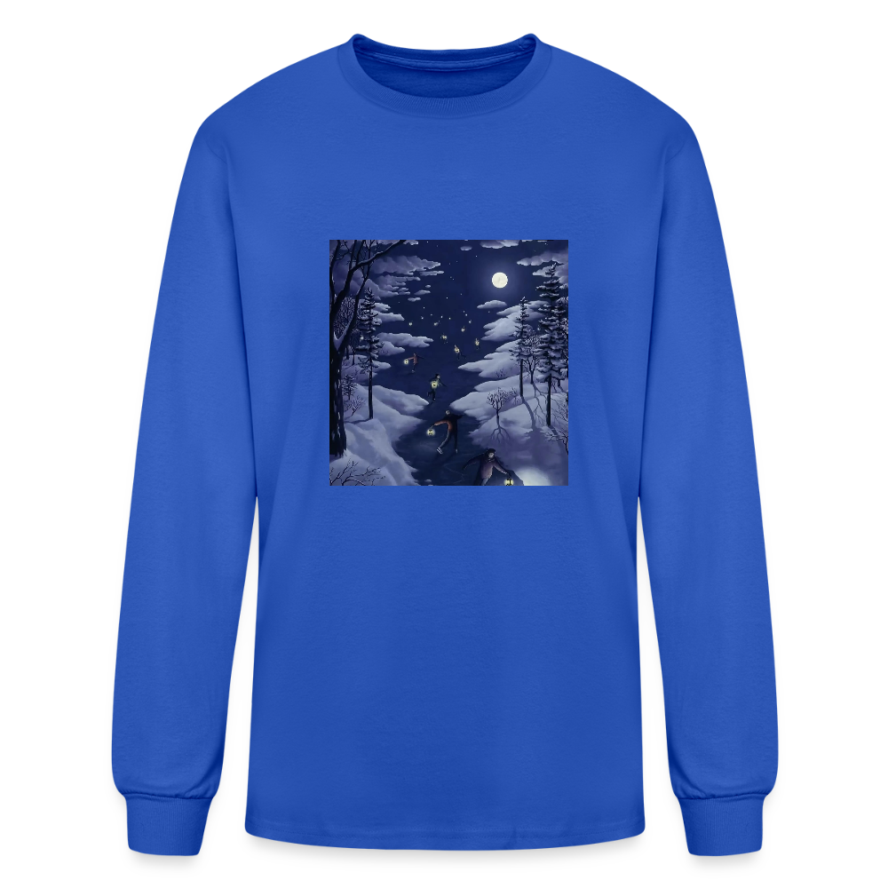 Men's Long Sleeve T-Shirt - royal blue