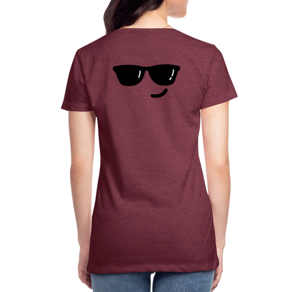 Women’s Premium T-Shirt WOMEN POWER - heather burgundy