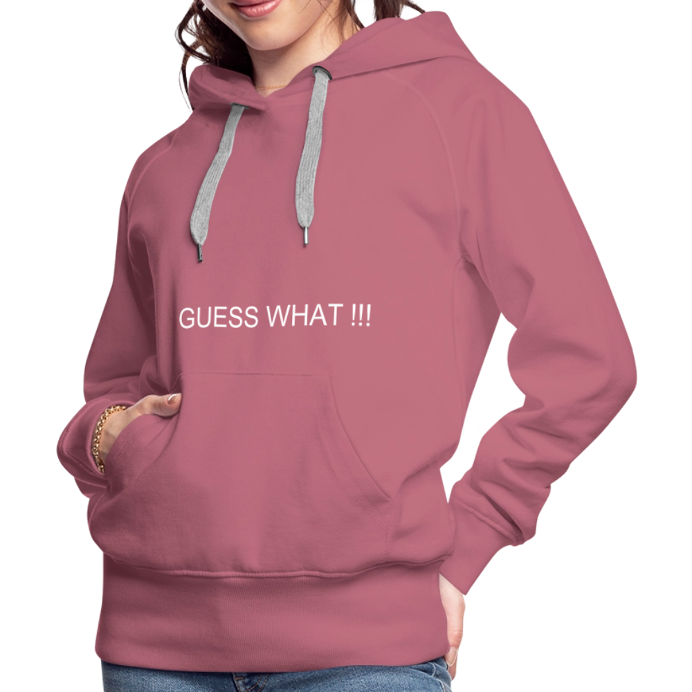 Women’s Premium Hoodie I AM A BOSS OF MY OWN PATH - mauve