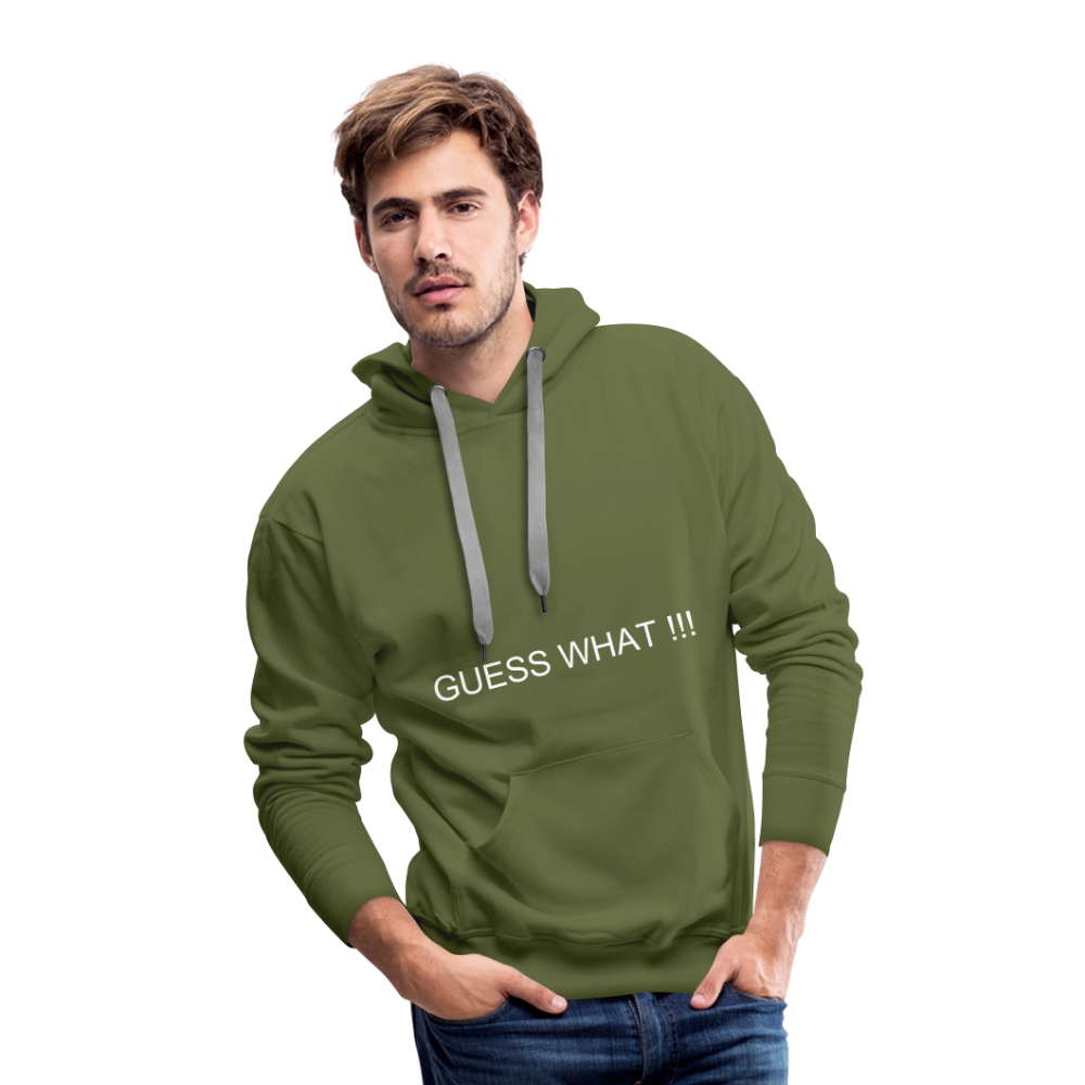 Men’s Premium Hoodie CHIN UP - olive green