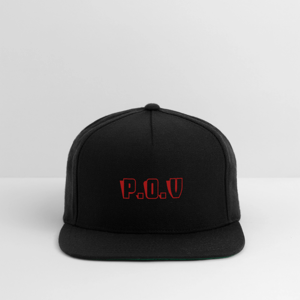 Snapback Baseball Cap P.O.V - black