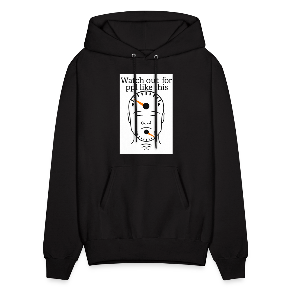 Men's Hoodie EMPTY HEADS FULL MOUTHS - black