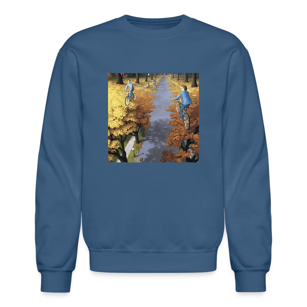 Crewneck Sweatshirt WALK A SKY PATH - indigo blue