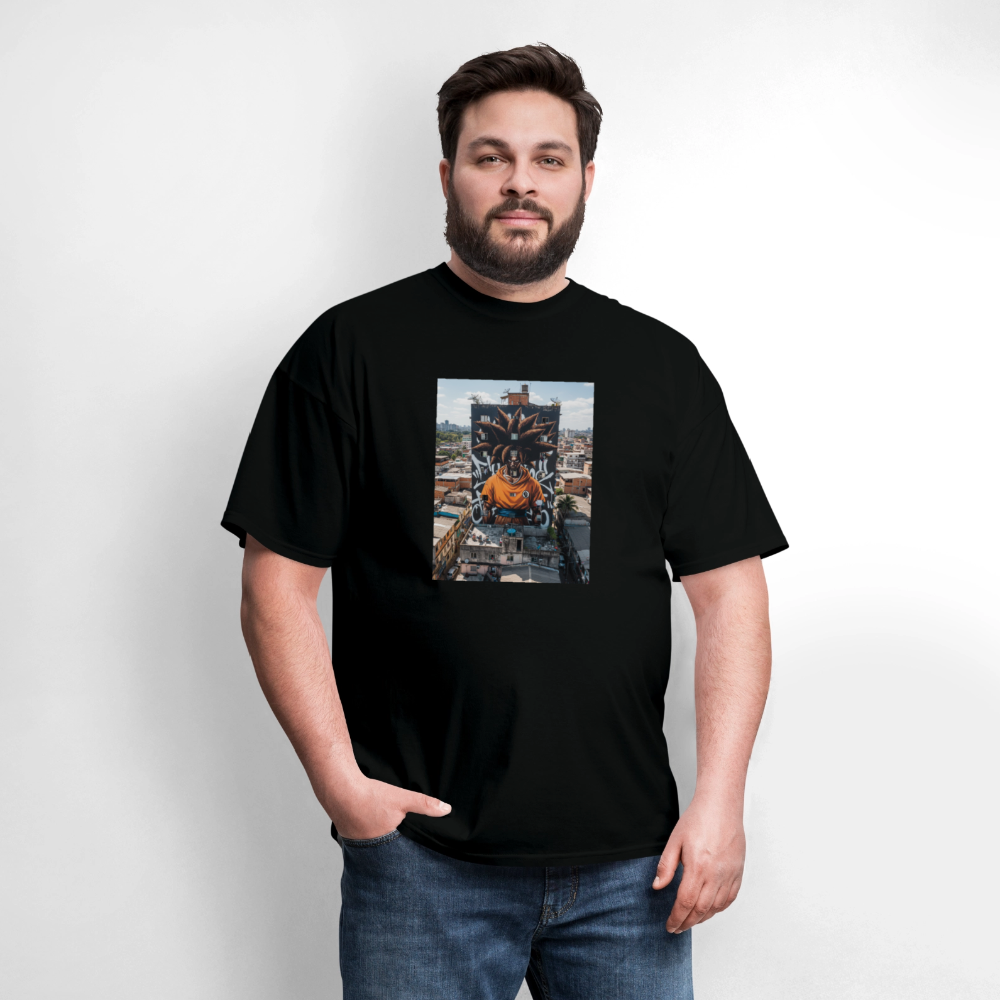 Men's T-Shirt | GILDAN 5000 Rasta Goku city - black