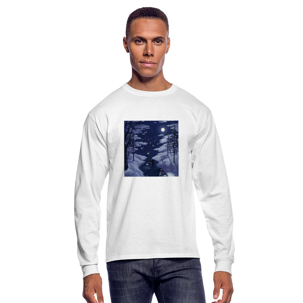 Men's Long Sleeve T-Shirt - white