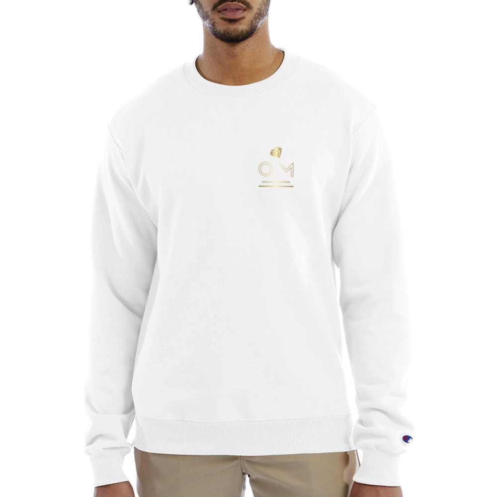 Champion Unisex Powerblend Sweatshirt  OM AP - white