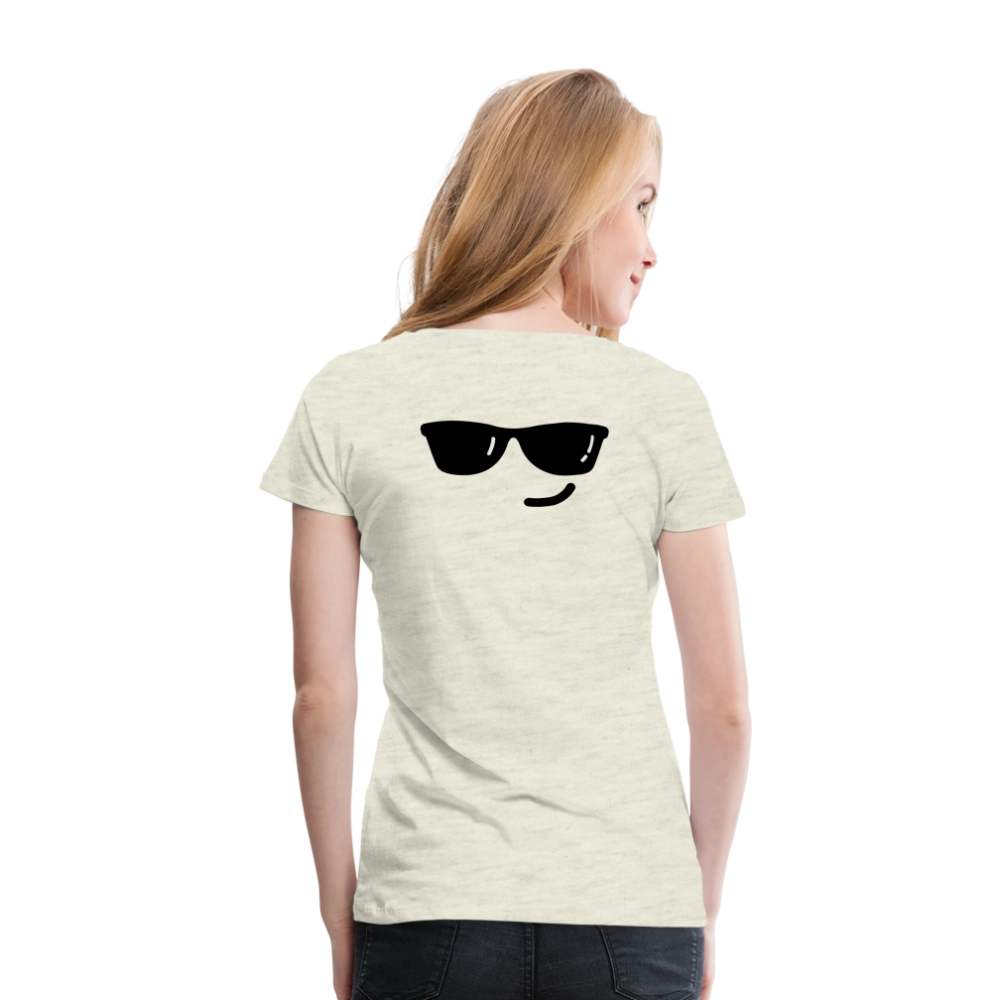 Women’s Premium T-Shirt WOMEN POWER - heather oatmeal