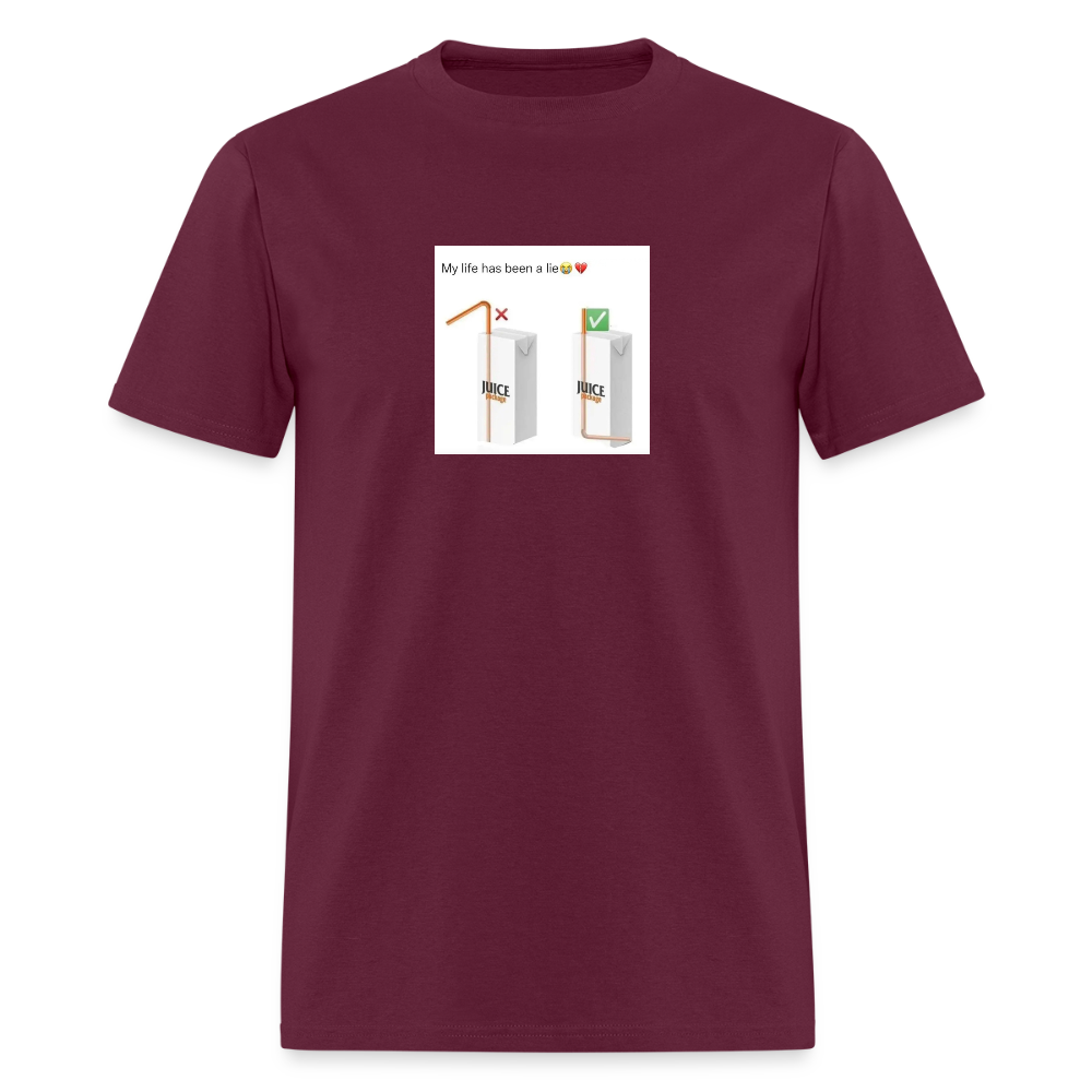 Men's T-Shirt | GILDAN 5000 DIFFRENT DRINK - burgundy
