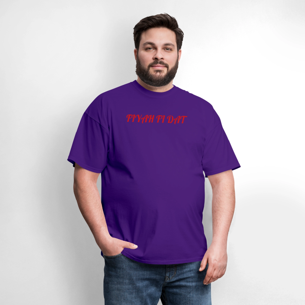 Men's T-Shirt | GILDAN 5000 FIYAH FI DAT - purple