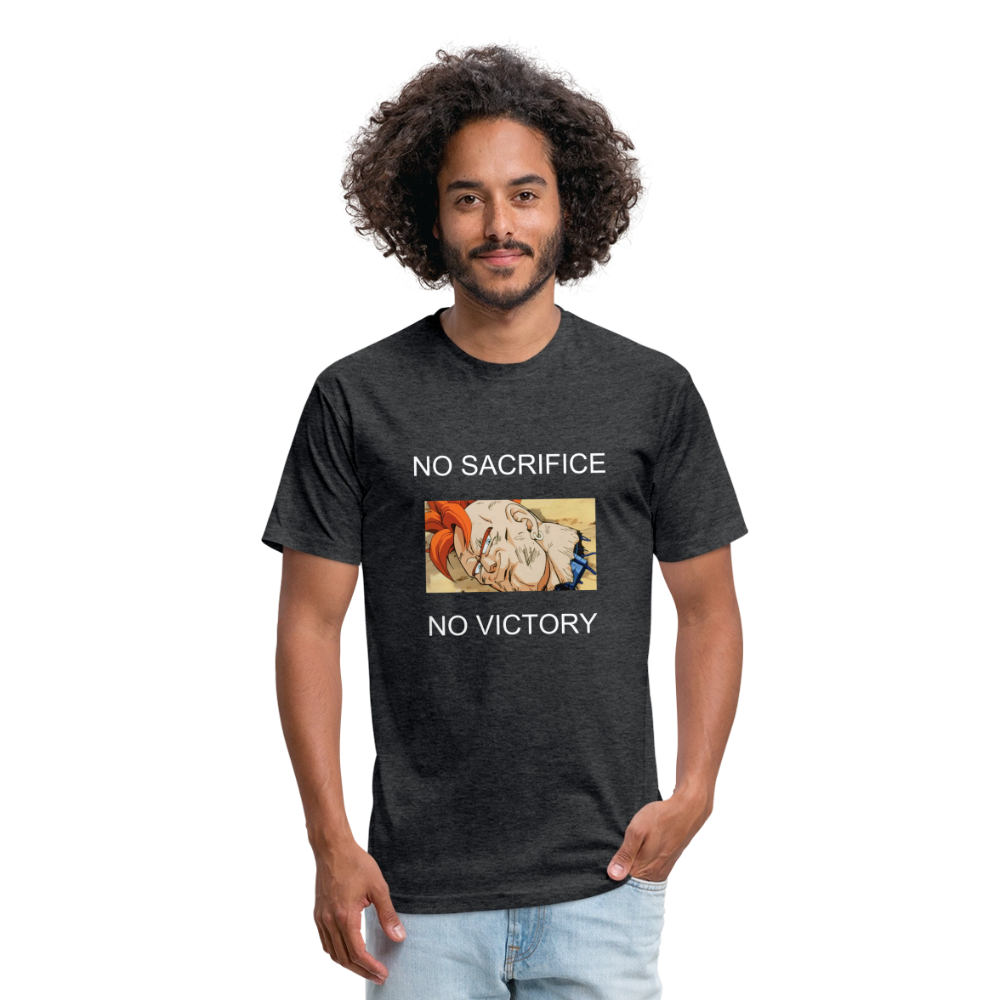 Fitted Cotton/Poly T-Shirt by Next Level THINK OF 16 - heather black