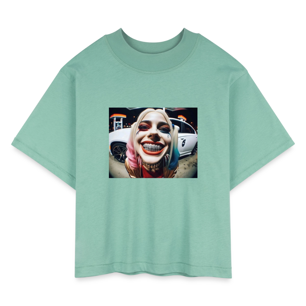 Women's Boxy Tee  BLING LING QUINN - saltwater