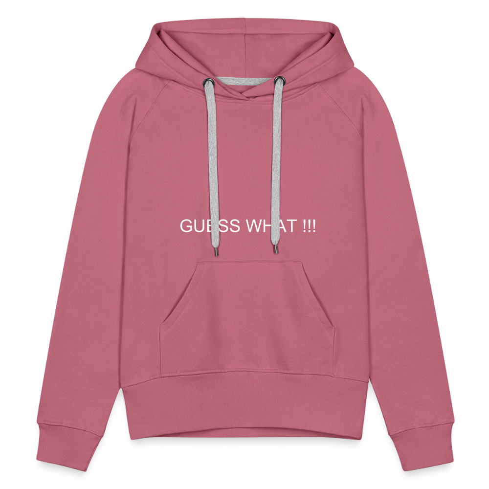 Women’s Premium Hoodie I AM A BOSS OF MY OWN PATH - mauve