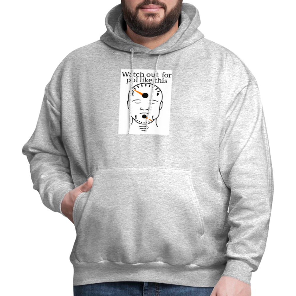Men's Hoodie EMPTY HEADS FULL MOUTHS - heather gray