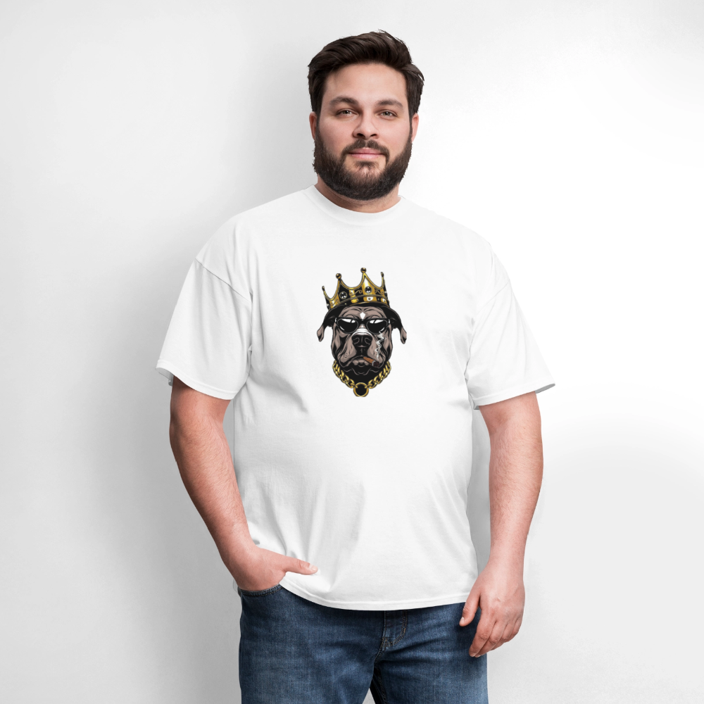 Men's T-Shirt | GILDAN 5000 KING K9 - white